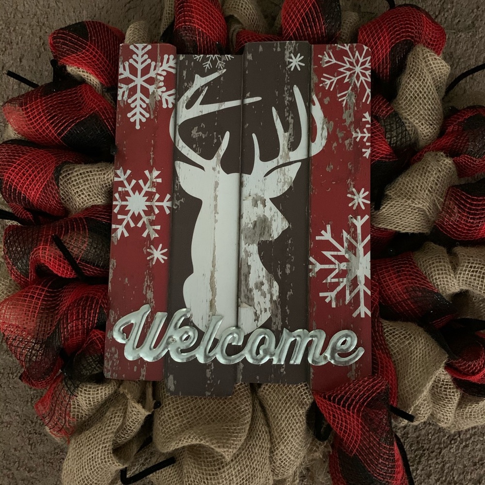 Winter Plaid Wreath